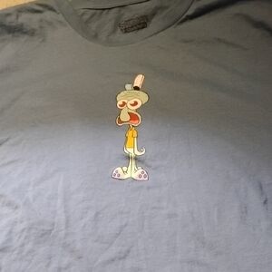 SpongeBob Squarepants Blue Tee with Squidward Design